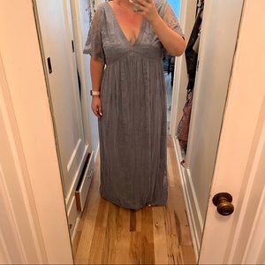 Pink Blush Lace Dress. Blue. Size 2X.